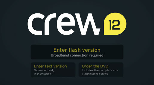 Crew12.se entry page screenshot